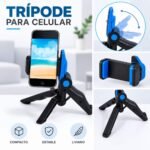 MINI TRÍPODE DE MESA PARA CELULAR – SOPORTE PORTÁTIL Y AJUSTABLE