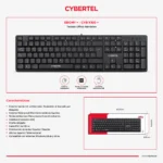 TECLADO CYBERTEL EBONY - Imagen 3