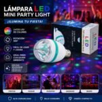 LAMPARA LED MINI PARTY LICHT GIRATORIA 360- FOCO