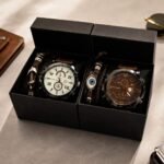 SET DE RELOJ PARA HOMBRE CON PULSERAS-ELEGANCIA Y ESTILO