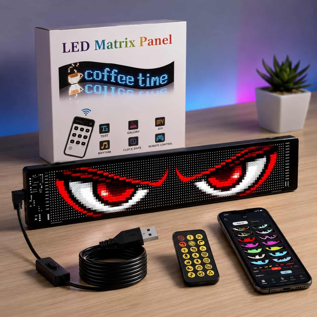ChatGPT Image 18 jul 2026, 04_00_51 p.m. PANTALLA LED MATRIX PANEL PROGRAMABLE PARA AUTO - Imagen 1