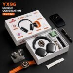 COMBO 3 EN 1  YX96 – AUDIFONO, SMARTWHATCH, MINIPARLANTE Y CABLES - Imagen 3