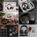 COMBO 3 EN 1  YX96 – AUDIFONO, SMARTWHATCH, MINIPARLANTE Y CABLES