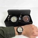SET DE RELOJ PARA HOMBRE CON PULSERAS-ELEGANCIA Y ESTILO - Imagen 4