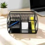 ORGANIZADOR DE ESCRITORIO METALICO MULTIFUNCIONAL