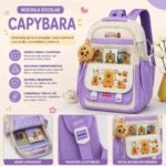 MOCHILA ESCOLAR CAPIBARA- AMPLIA, COMODA Y RESISTENTE