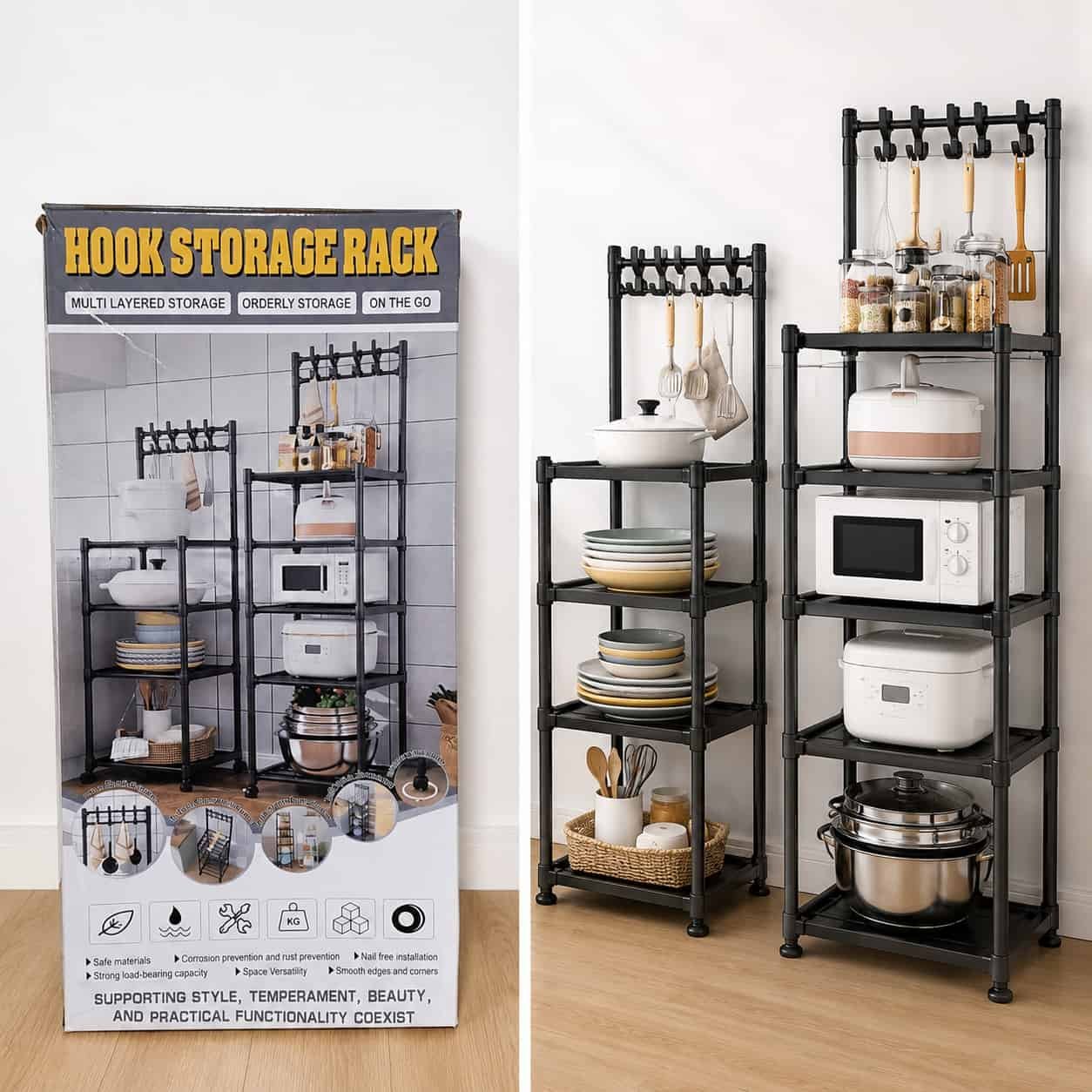 ESTANTE ESTANTE ORGANIZADOR MULTIUSOS 4 NIVELES HOOK STORAG - Imagen 1