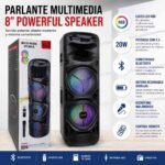 PARLANTE MULTIMEDIA SPEAKER DE 8" 20W