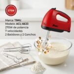 MEZCLADORA DE MANO TAMU DE 270W CON 7 VELOCIDADES - Imagen 2