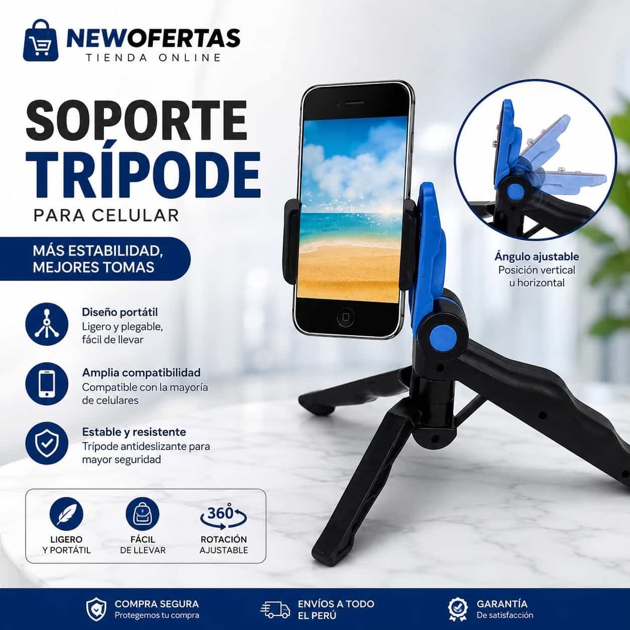 WhatsApp Image 2026-07-27 at 5.42.18 PM SOPORTE TRÍPODE PARA CELULAR TABLE TOP - Imagen 1