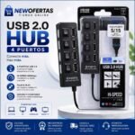 USB Hub 2.0 de 4 Puertos – Hi-Speed