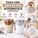 TAZA CON AGITACIÓN AUTOMÁTICA RECARGABLE PARA CAFÉ, LONCHE, LECHE Y BATIDOS - Imagen 2