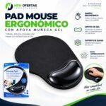 PAD MOUSE ERGONÓMICO CON APOYO DE GEL PARA MUÑECA